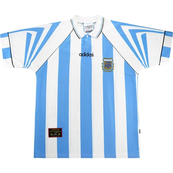 Heimtrikot Thailand Argentinien Retro 1996 Blau Günstige Fußballtrikots